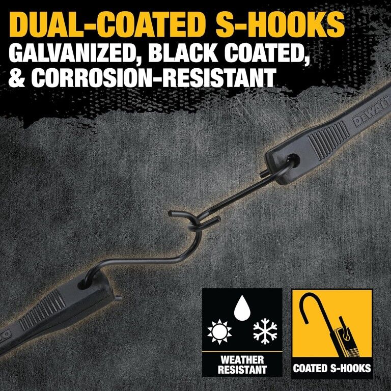 DeWalt Rubber Tarp Straps, 21-In, 10-Pk