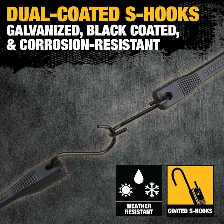 DeWalt Rubber Tarp Straps, 41-In, 10-Pk