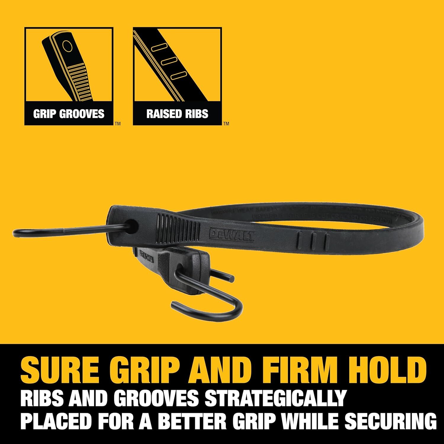 DeWalt Rubber Tarp Straps, 41-In, 10-Pk