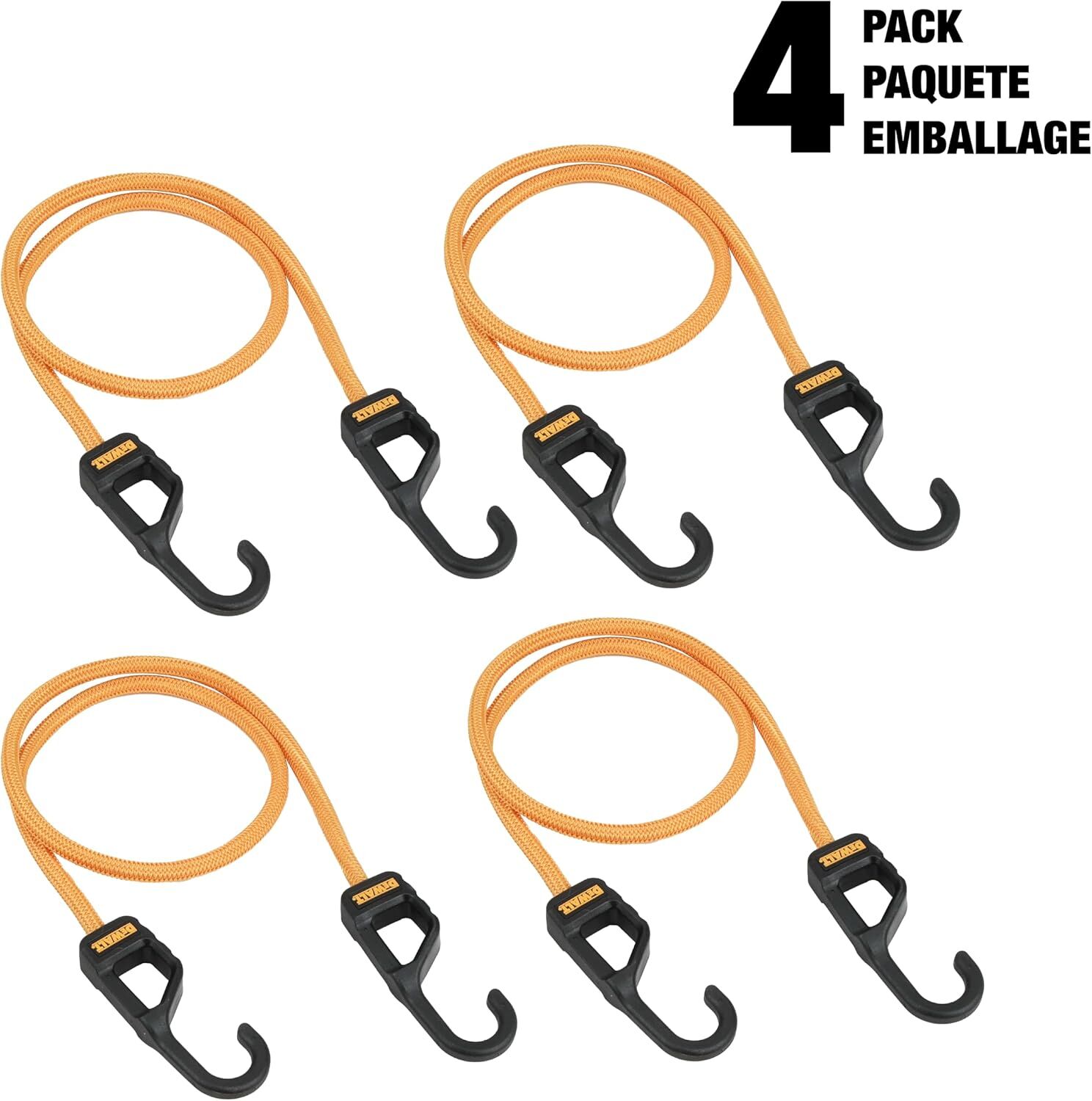 DeWalt Heavy Duty Bungee Cords, 36-In, 4-Pk