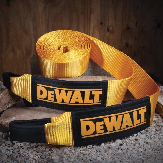 DEWALT Heavy Duty Looped End 40,000-Lb Break Strength Recovery Strap, 4-In X 30-Ft