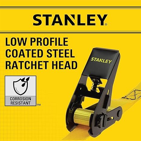 Stanley 1-In X 10-Ft Ratchet Straps, 4-Pk