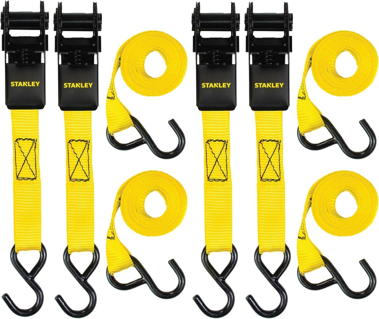 Stanley 1-In X 10-Ft Ratchet Straps, 4-Pk