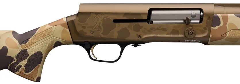 Browning A5 Wicked Wing Vintage Tan 12 Gauge 28" Bronze & Camo Semi-Auto Shotgun, 4-Rd