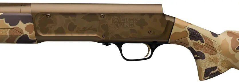 Browning A5 Wicked Wing Vintage Tan 12 Gauge 28" Bronze & Camo Semi-Auto Shotgun, 4-Rd