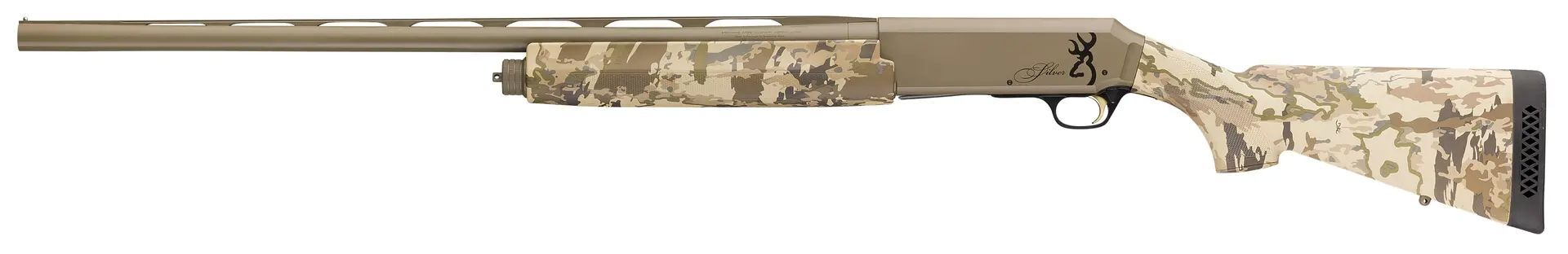 Browning Silver Field 12 Gauge 28" Auric Camo/FDE Semi-Auto Shotgun, 4-Rd