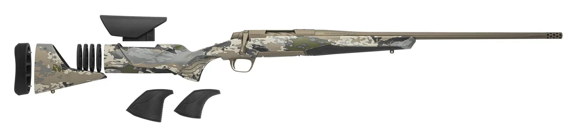 Browning X-Bolt 2 Speed 6.5 PRC 24" Ovix Camo/Smoked Bronze Bolt Action Rifle, 3-Rd