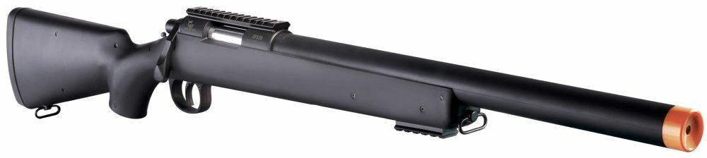 Crosman Gf529 Airsoft Sniper Rifle, Spring Powered - Black