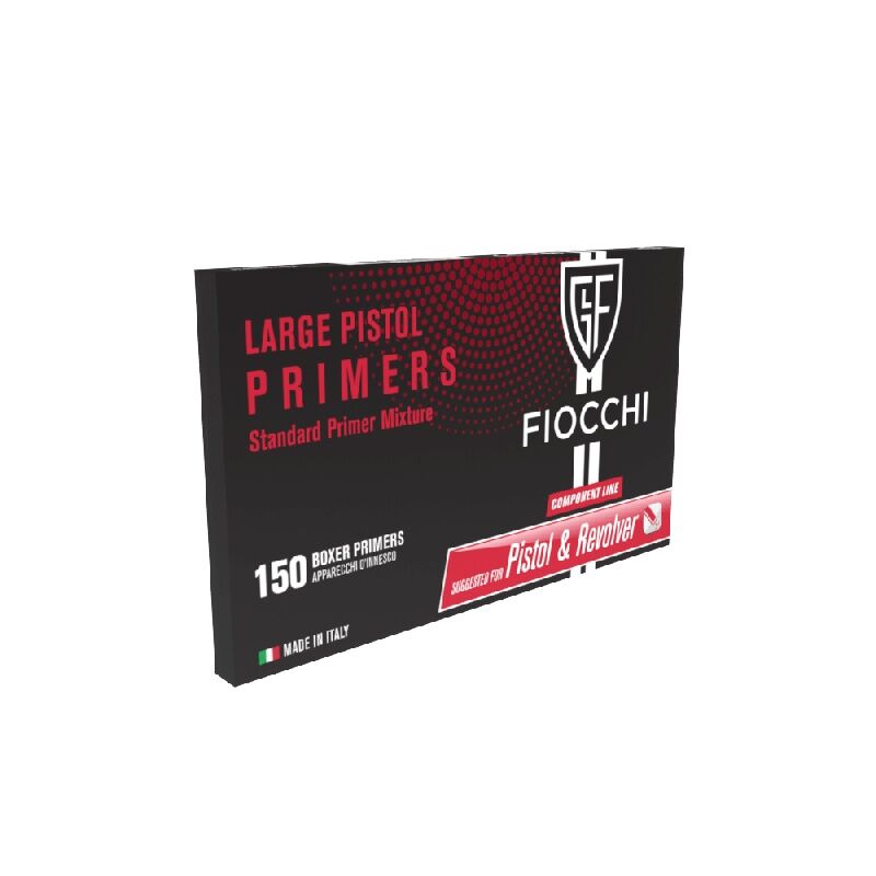 Fiocchi Large Pistol Primers, 150-Ct