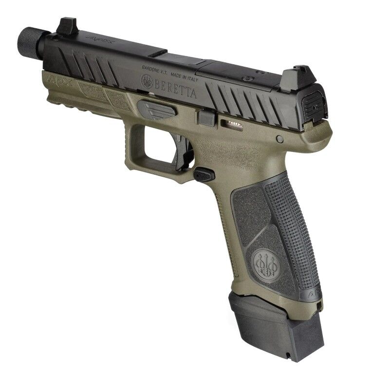 Beretta APX A1 Tactical 9mm Full Size OD Green Optics Ready Pistol, 21-Rd