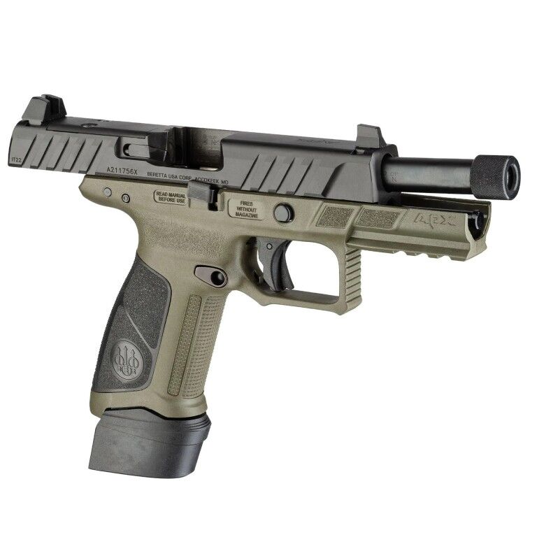 Beretta APX A1 Tactical 9mm Full Size OD Green Optics Ready Pistol, 21-Rd