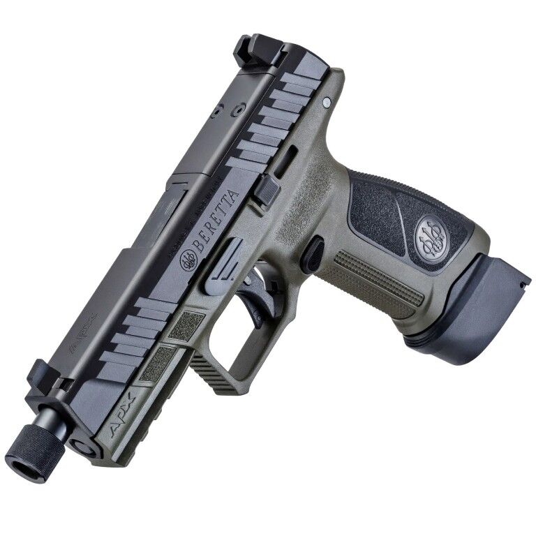 Beretta APX A1 Tactical 9mm Full Size OD Green Optics Ready Pistol, 21-Rd