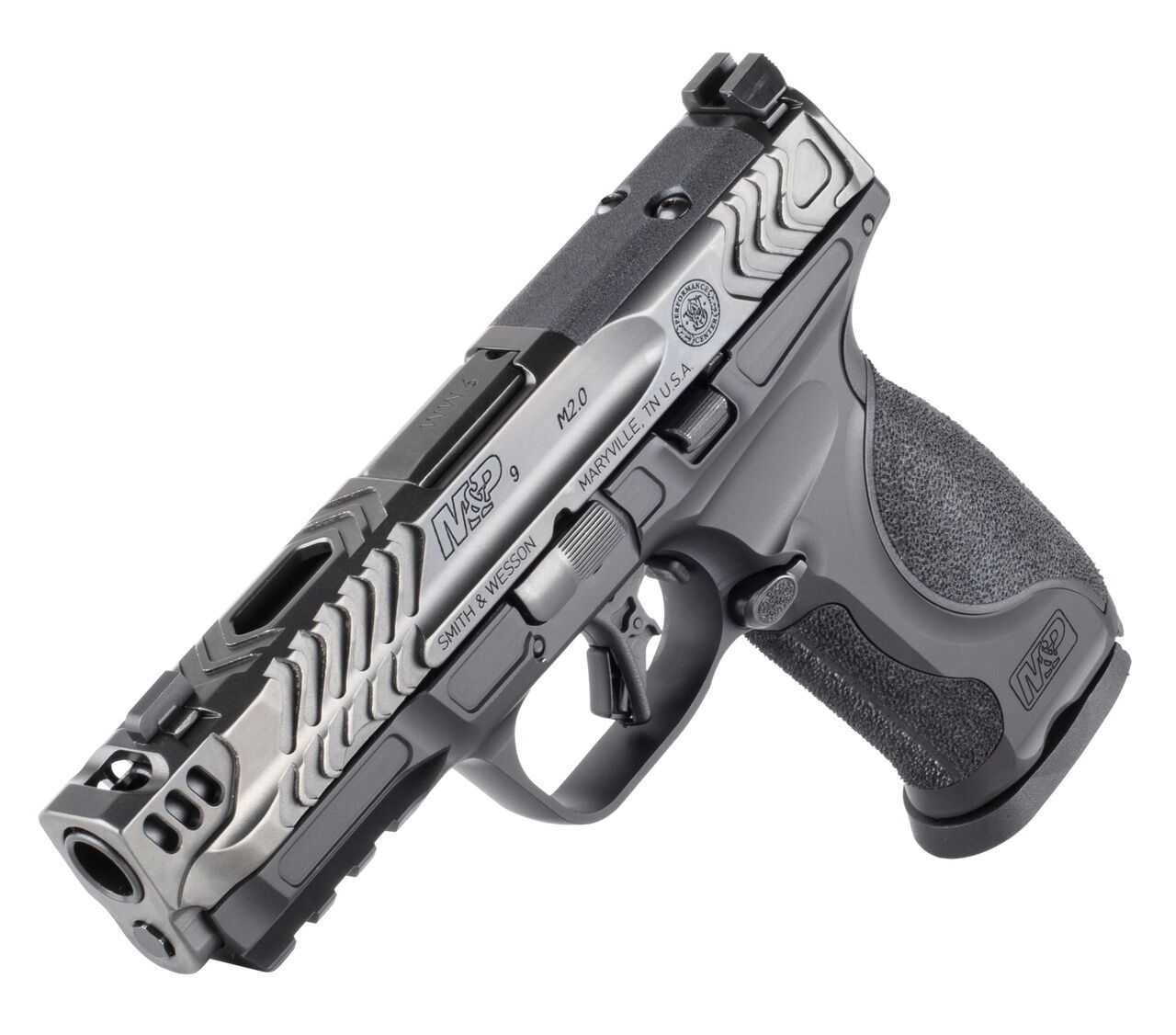 Smith & Wesson Performance Center M&P 9 M2.0 9mm Full Size Optics Ready Compensated Pistol, 17-Rd