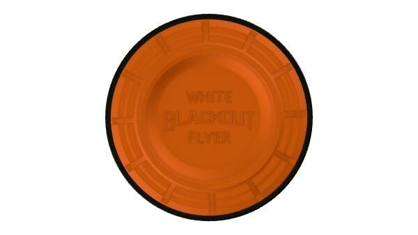 White Flyer Blackout Orange Clay Pigeons, 135-Pk