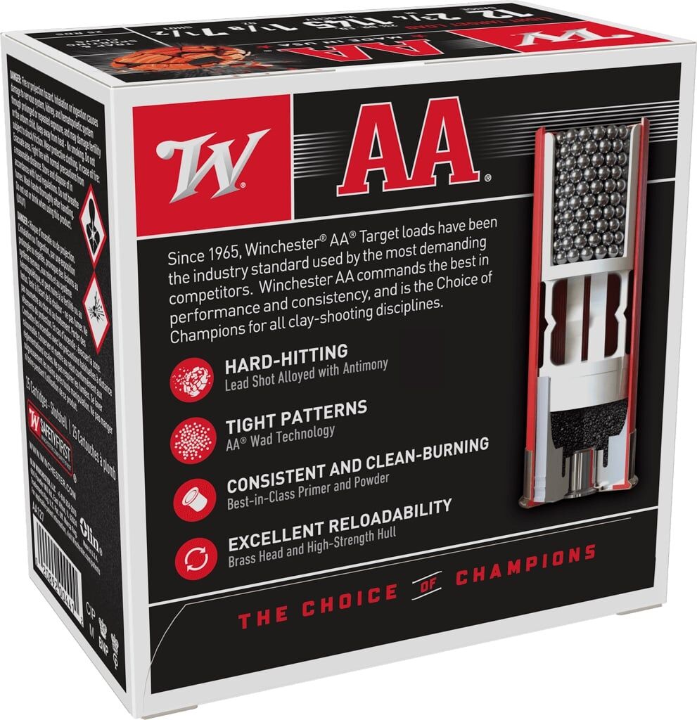 Winchester AA Light Target Load 12 Gauge 2 3/4" #7.5 Shot, 1 1/8-Oz, 25-Rd