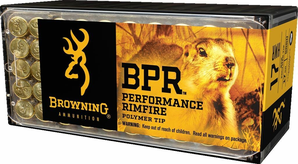 Browning BPR Performance Rimfire 17 HMR Polymer Tip, 17 Grain, 50-Rd