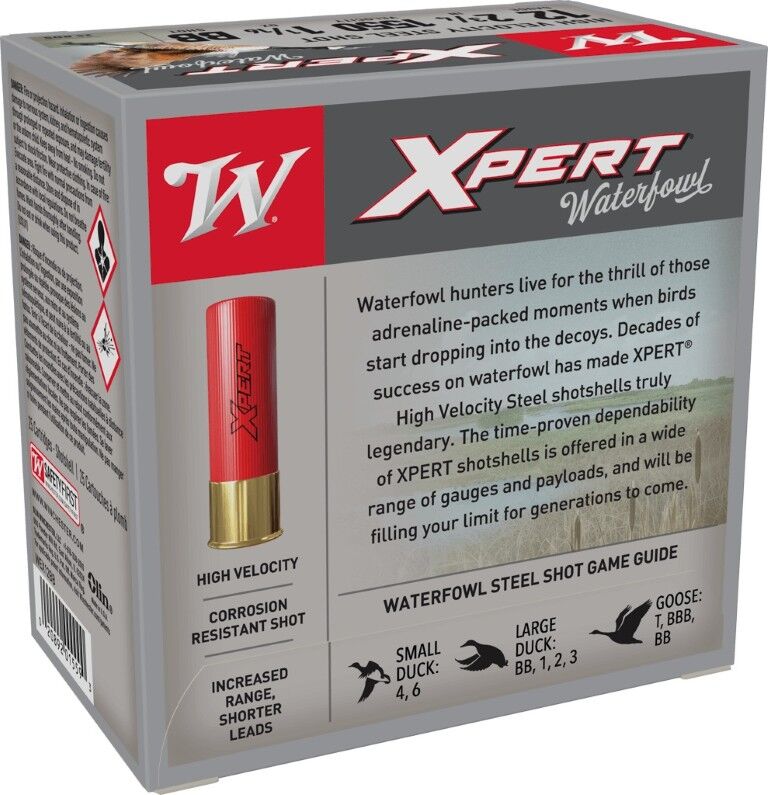 Winchester Xpert Waterfowl 12 Gauge Shotgun Ammo 2-3/4-In BB Shot, 1-1/16-Oz, 25-Rd