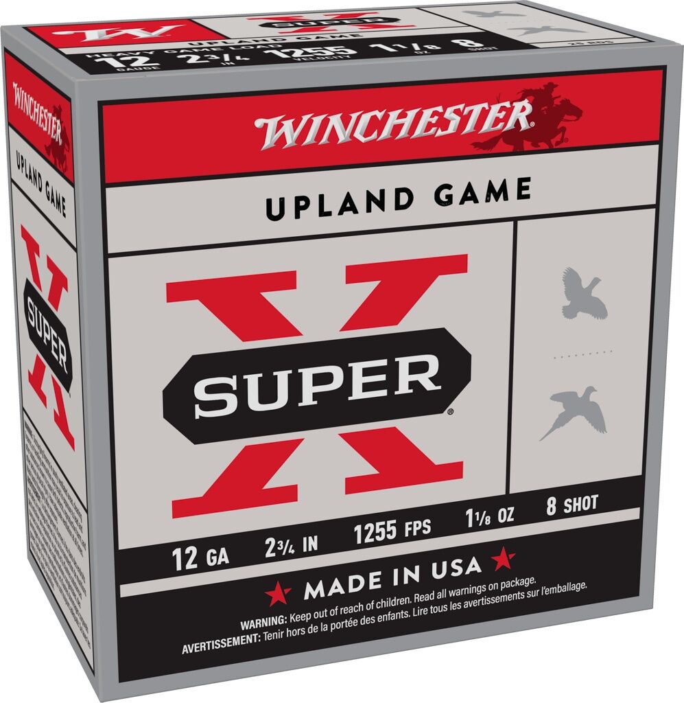 Winchester Super-X 12 Gauge 2 3/4" #8 Shot, 1 1/8-Oz, 25-Rd
