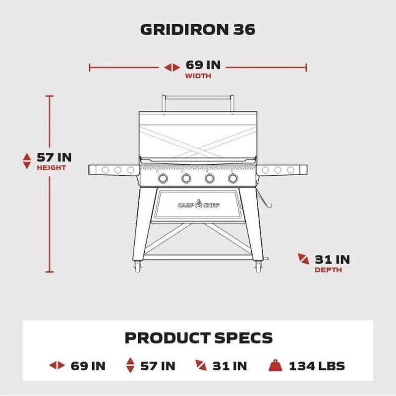 Camp Chef Gridiron 36 Griddle