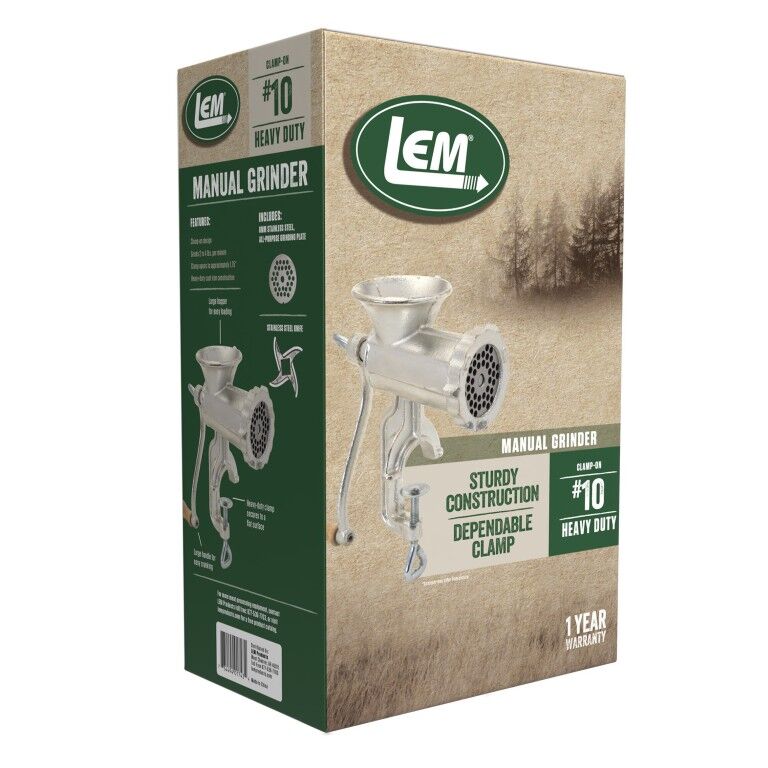 LEM #10 Cast Iron Clamp-On Hand Grinder