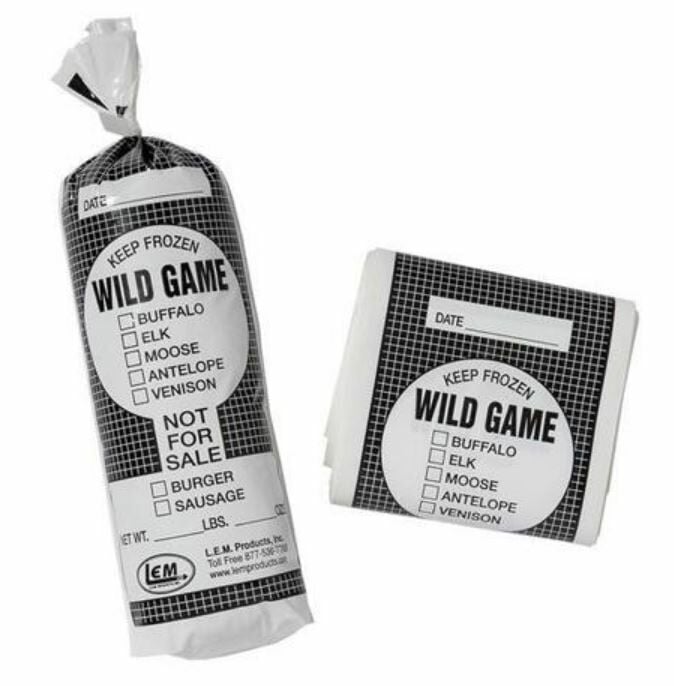 LEM 25 Pack 1 Pound Wild Game Meat Bags