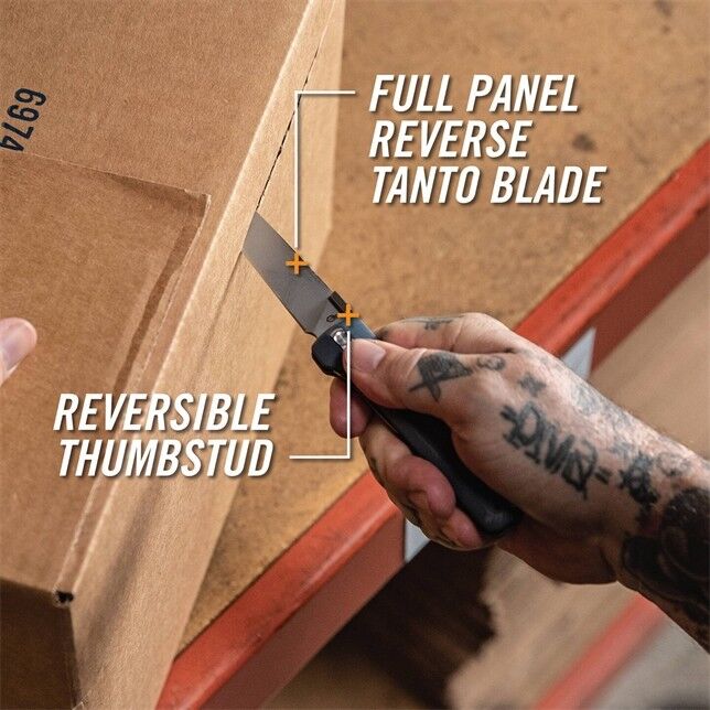 Gerber Pledge Plain Edge Folding Knife, 3.7-In