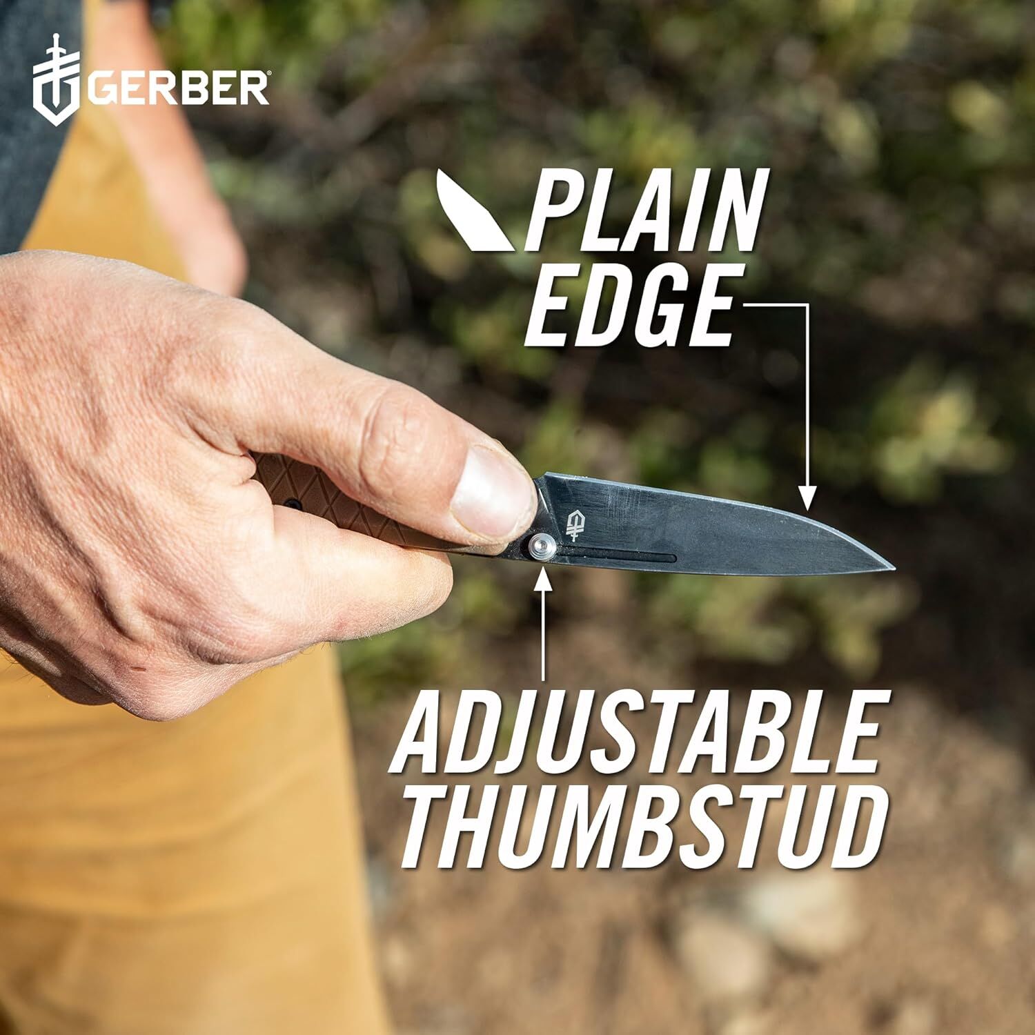 Gerber Gear Zilch Coyote Brown Clip Folding Pocket Knife, 3.1-In