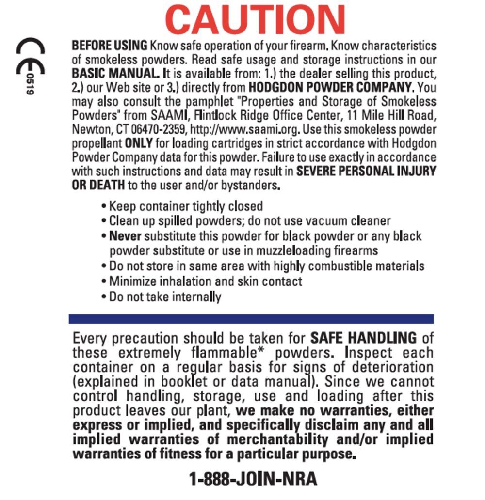 Winchester WinClean 244 Pistol Powder, 1-Lb