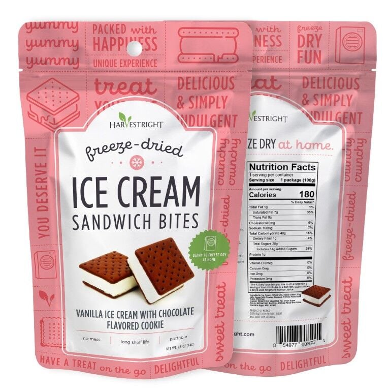 Harvest Right Freeze Dried Ice Cream Sandwich Bites