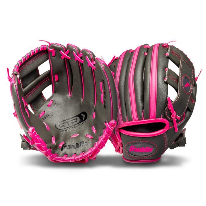 Franklin Sports RTP Performance Graphite/Pink T-Ball Right Handed Feilding Glove & Ball