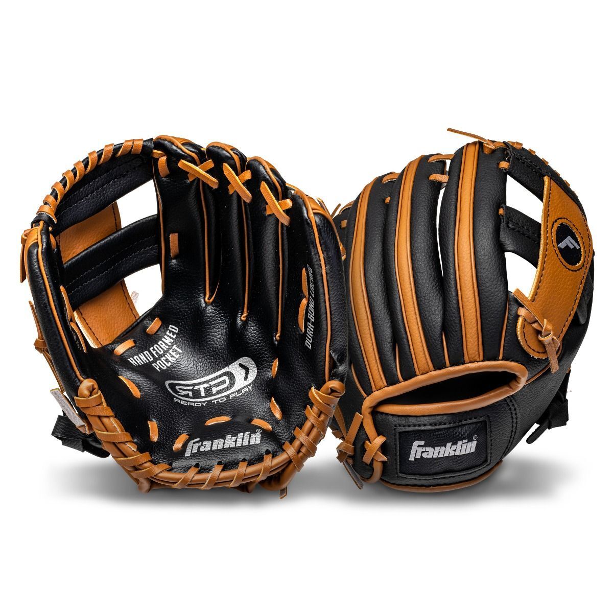 Franklin Sports RTP Performance Tan/Black T-Ball Right Handed Feilding Glove & Ball