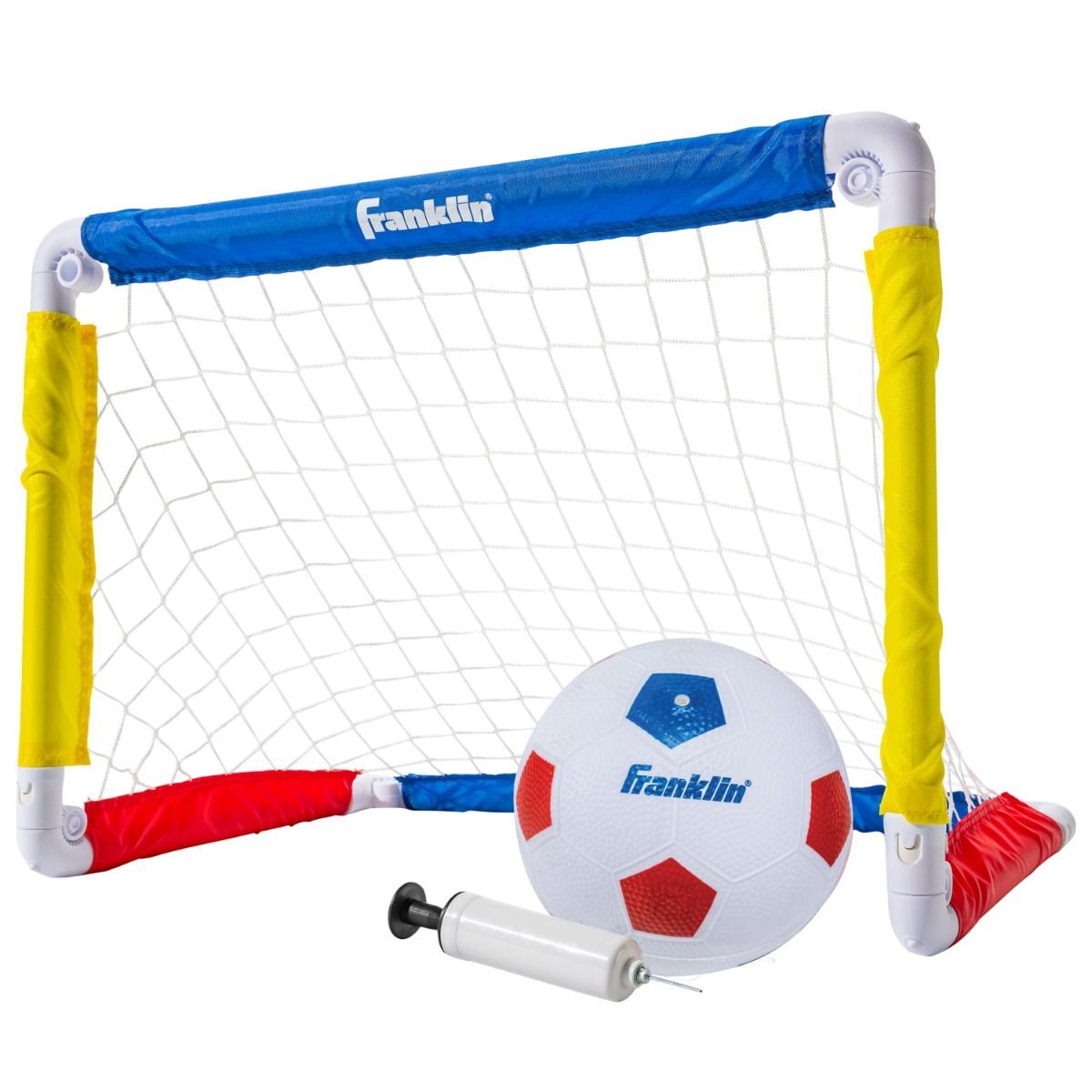 Franklin Sports Soccer Goal With Ball and Pump, 24-In