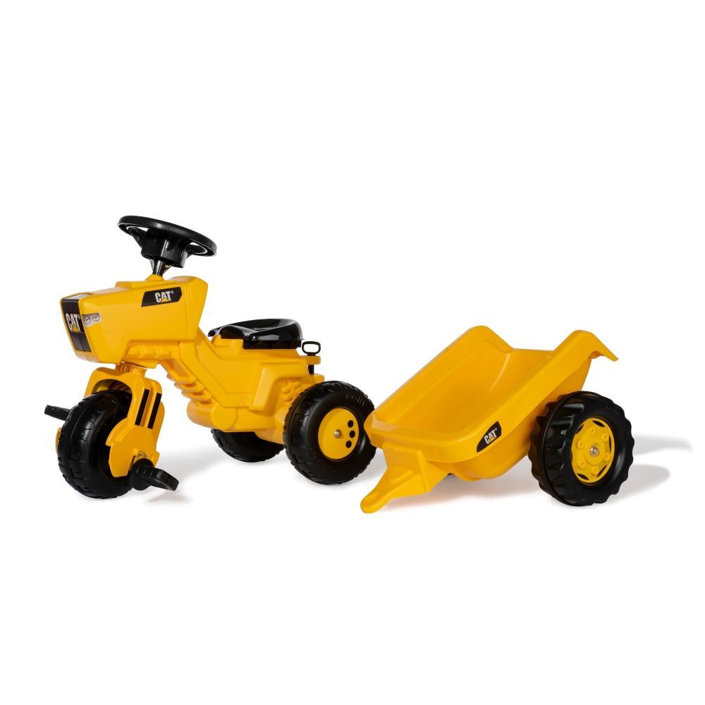 Kettler CAT 3-Wheeled Pedal Tractor With Trailer
