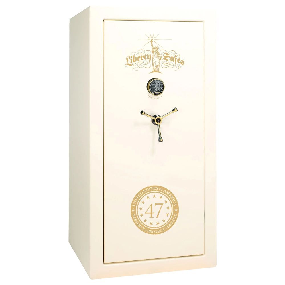 Liberty Safe Liberty 47 Limited Edition USA 30 White Gloss with Commemorative Logo Gun Safe