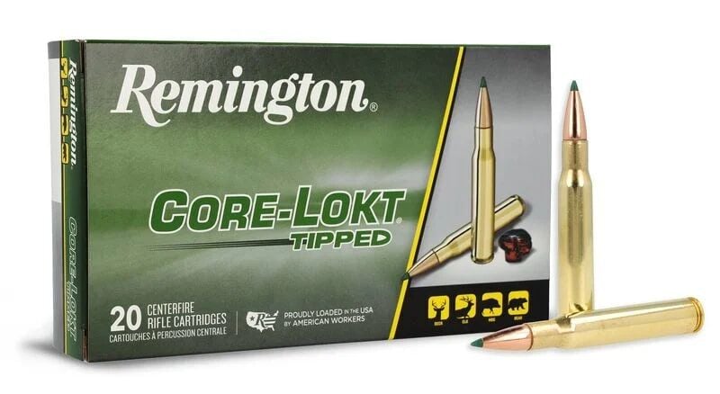 Remington Core-Lokt Tipped .30-06 Springfield, 180 Grain Rifle Ammo, 20-Rd