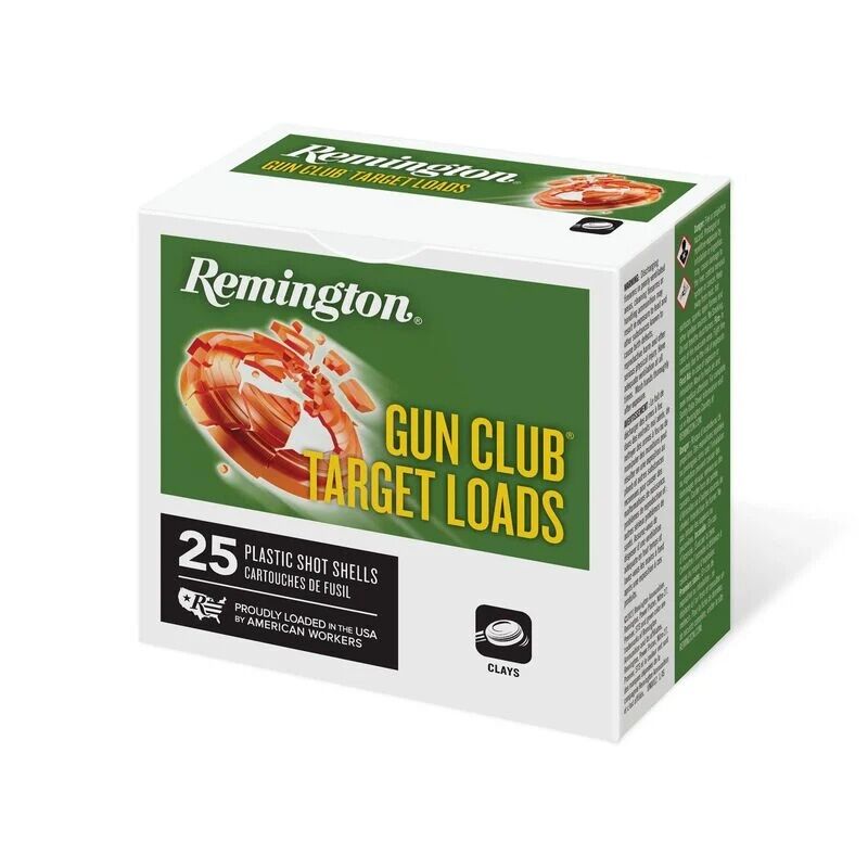 Remington Gun Club 12 Gauge 2 3/4" #7.5 Shot, 1 1/8-Oz, 25-Rd