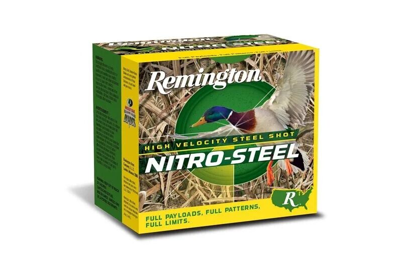 Remington Nitro-Steel 12 Gauge 3" #2 Shot, 1 1/4-Oz, 25-Rd