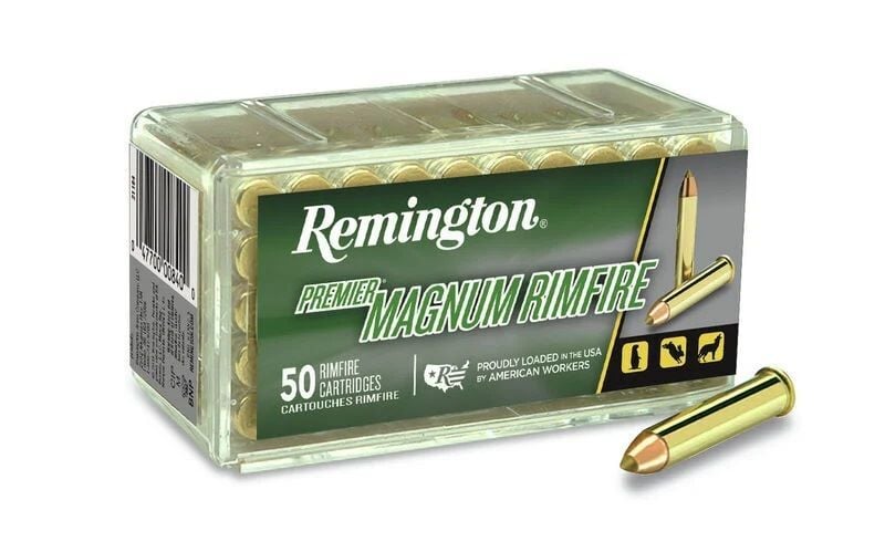 Remington Premier Magnum Rimfire .22 WMR, 33 Grain AccuTip-V Rifle Ammo, 50-Rd