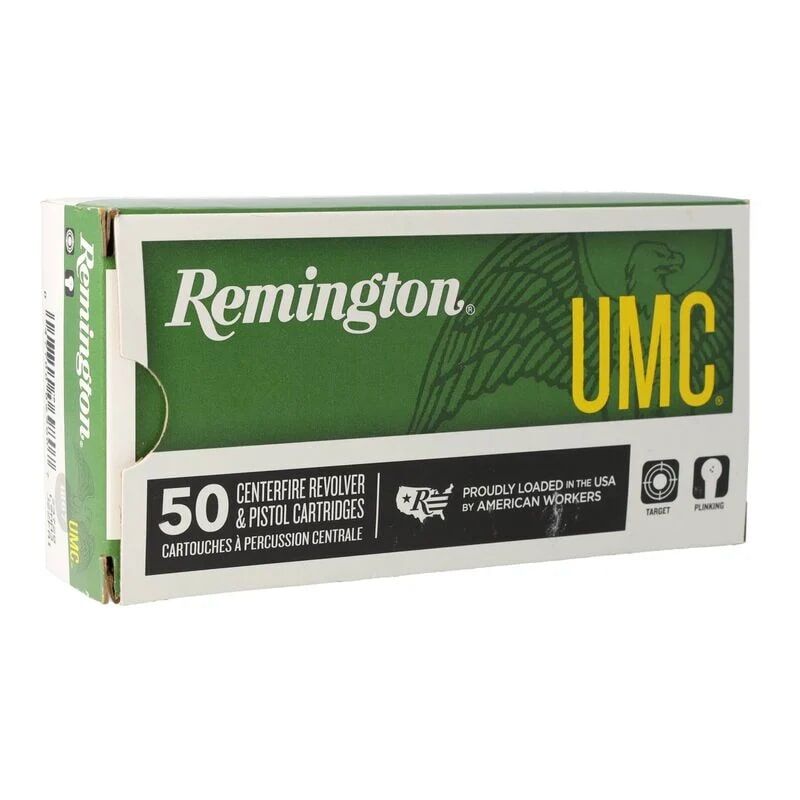 Remington 9mm Luger, 115 Grain, FMJ UMC Handgun Ammo, 50-Rd