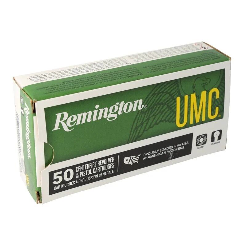 Remington 9mm Luger, 115 Grain, FMJ UMC Handgun Ammo, 50-Rd
