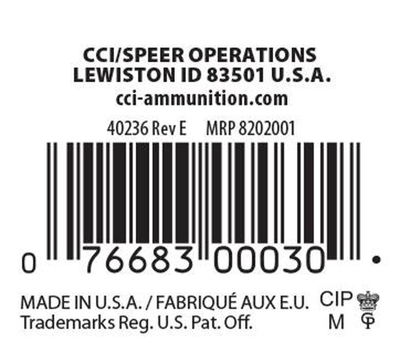 CCI Target Mini-Mag .22 LR, 40 Grain Copper Plated Round Nose Rifle Ammo, 100-Rd