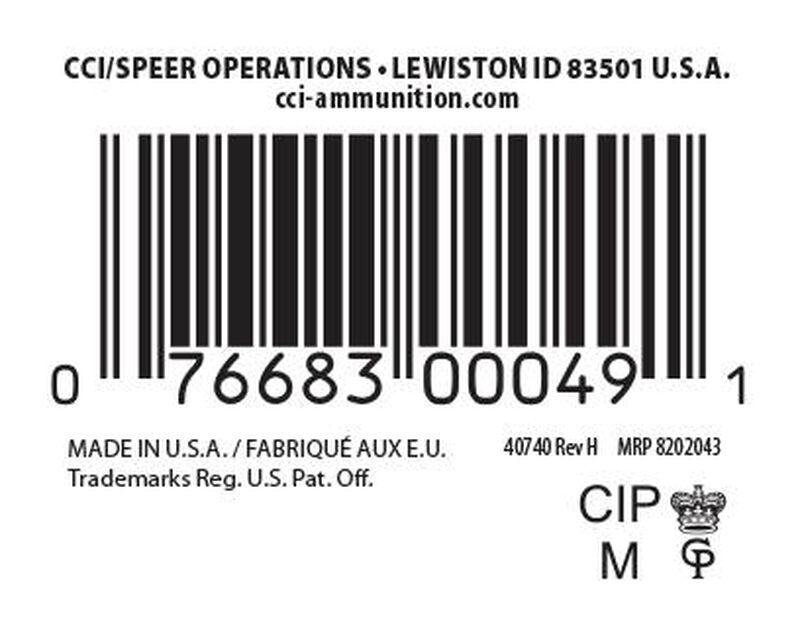 CCI V-Max .17 HMR, 17 Grain V-Max Rifle Ammo, 50-Rd