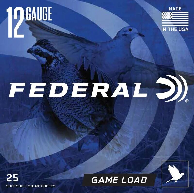 Federal Game Load Upland 12 Gauge 2 3/4" #8 Shot, 1-Oz, 25-Rd