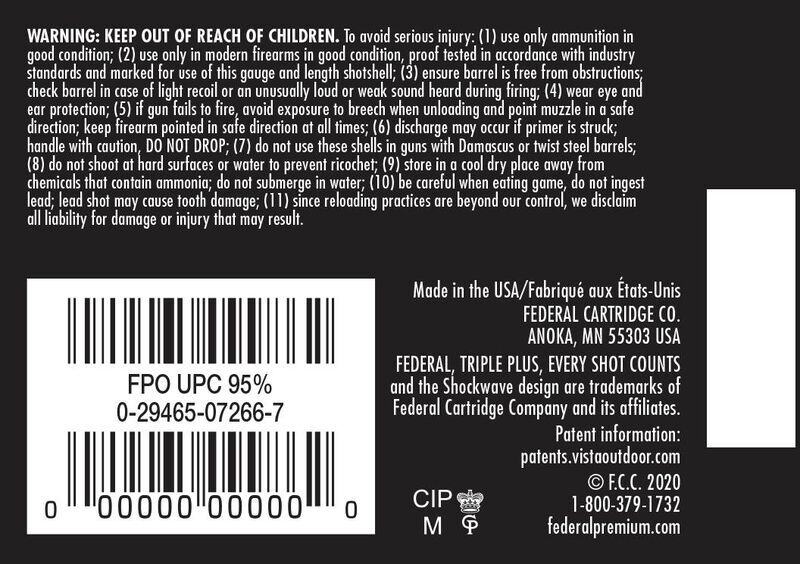Federal Game Load Upland 20 Gauge 2 3/4" #6 Shot, 7/8-Oz, 25-Rd