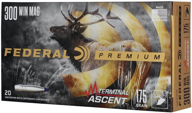 Federal Terminal Ascent .300 Win Mag, 175 Grain Terminal Ascent Rifle Ammo, 20-Rd