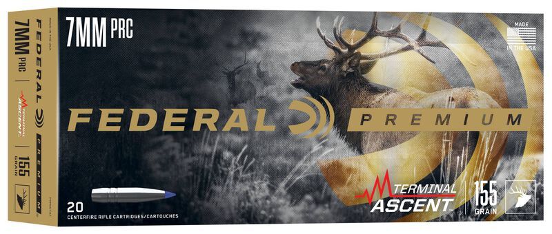 Federal Terminal Ascent 7mm PRC, 155 Grain Terminal Ascent Rifle Ammo, 20-Rd