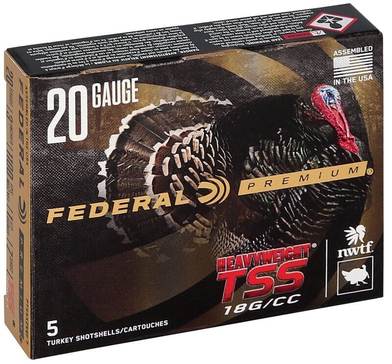 Federal Heavyweight TSS 20 Gauge 3" #7 Shot, 1 1/2-Oz, 5-Rd