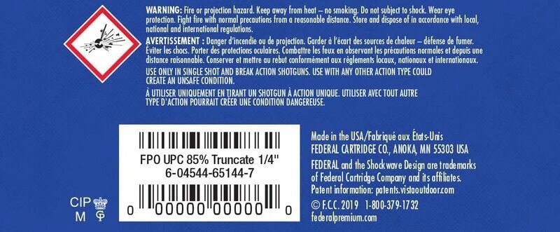 Federal Shorty Shells 12 Gauge 1 3/4" #8 Shot, 15/16-Oz, 10-Rd