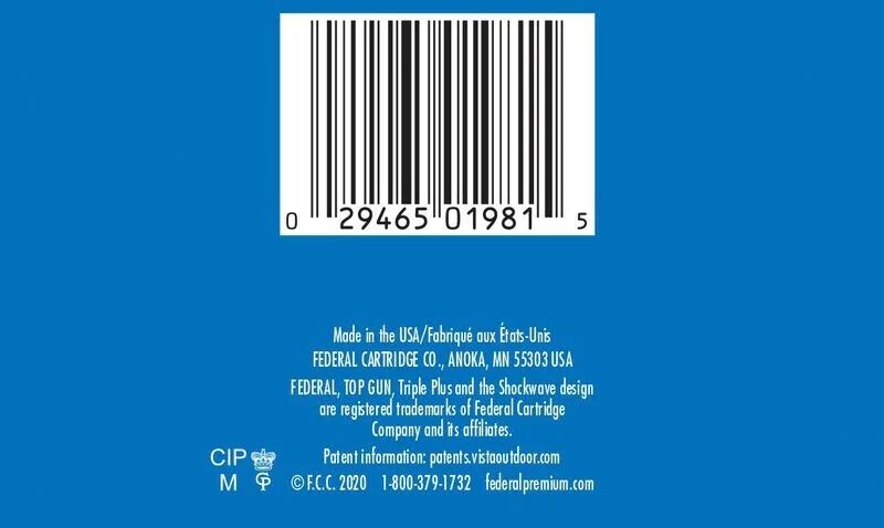 Federal Top Gun 12 Gauge 2 3/4" #8 Shot, 1 1/8-Oz, 25-Rd