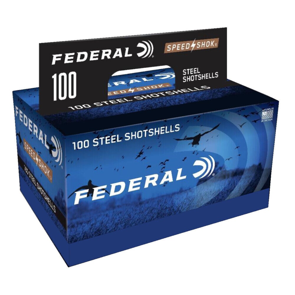 Federal Speed-Shok 12 Gauge 3-In #2 Shot, 1 1/4-Oz, 100-Rd